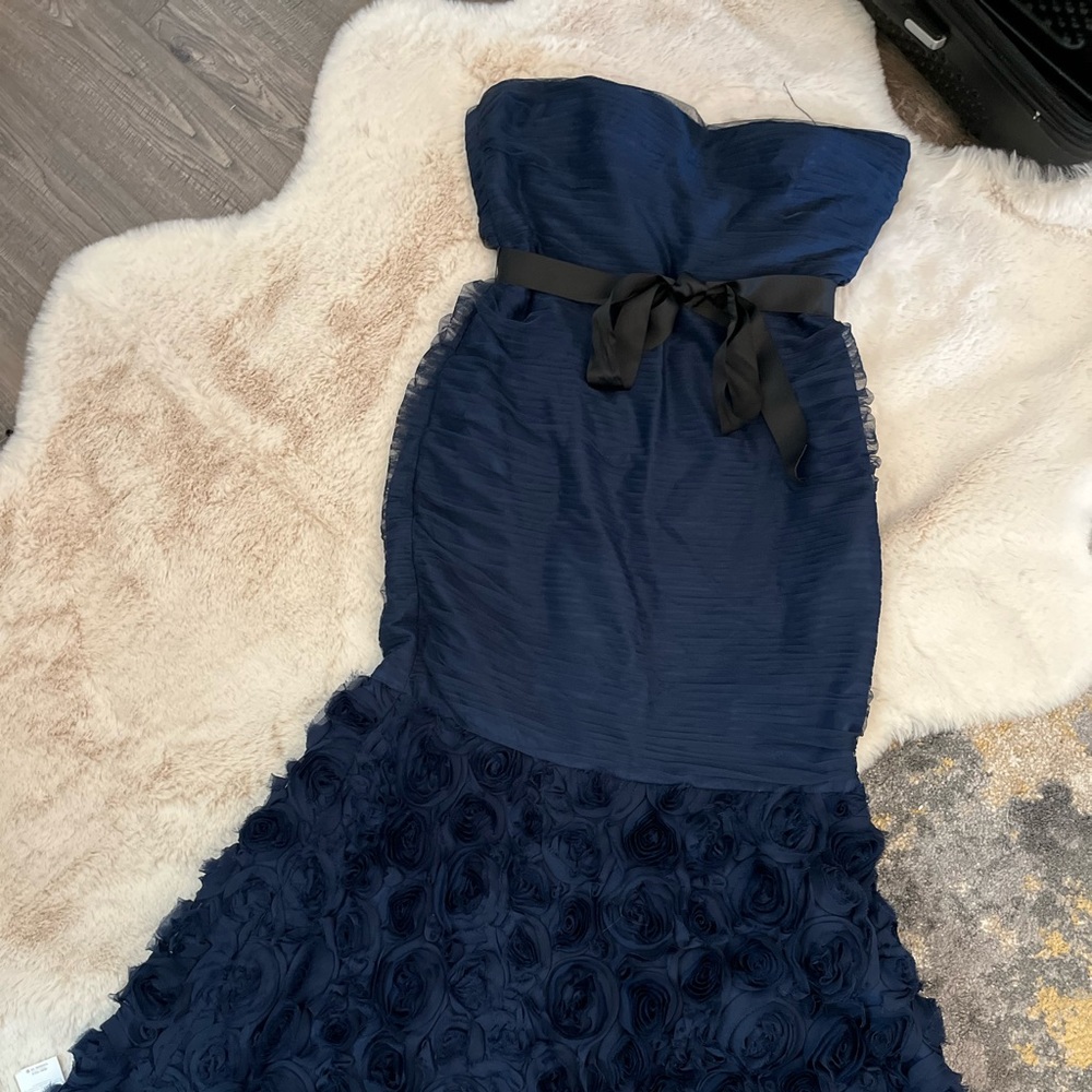 Js Collections ~ Blue Mesh Rosettes Sweetheart Me… - image 5